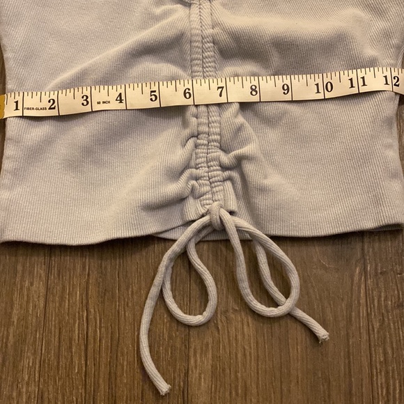 Fashion Nova • Blue “Cinch Me Down Top” 💙 - Picture 8 of 12